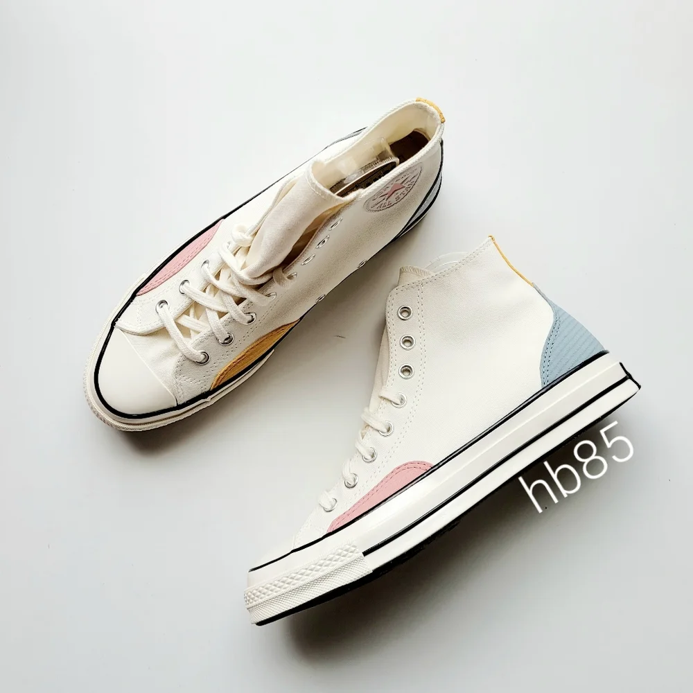 Converse Chuck 70 Hi Egret Tidepool Grey Yellow Men's 10 Women's 12 - Picture 2 of 6
